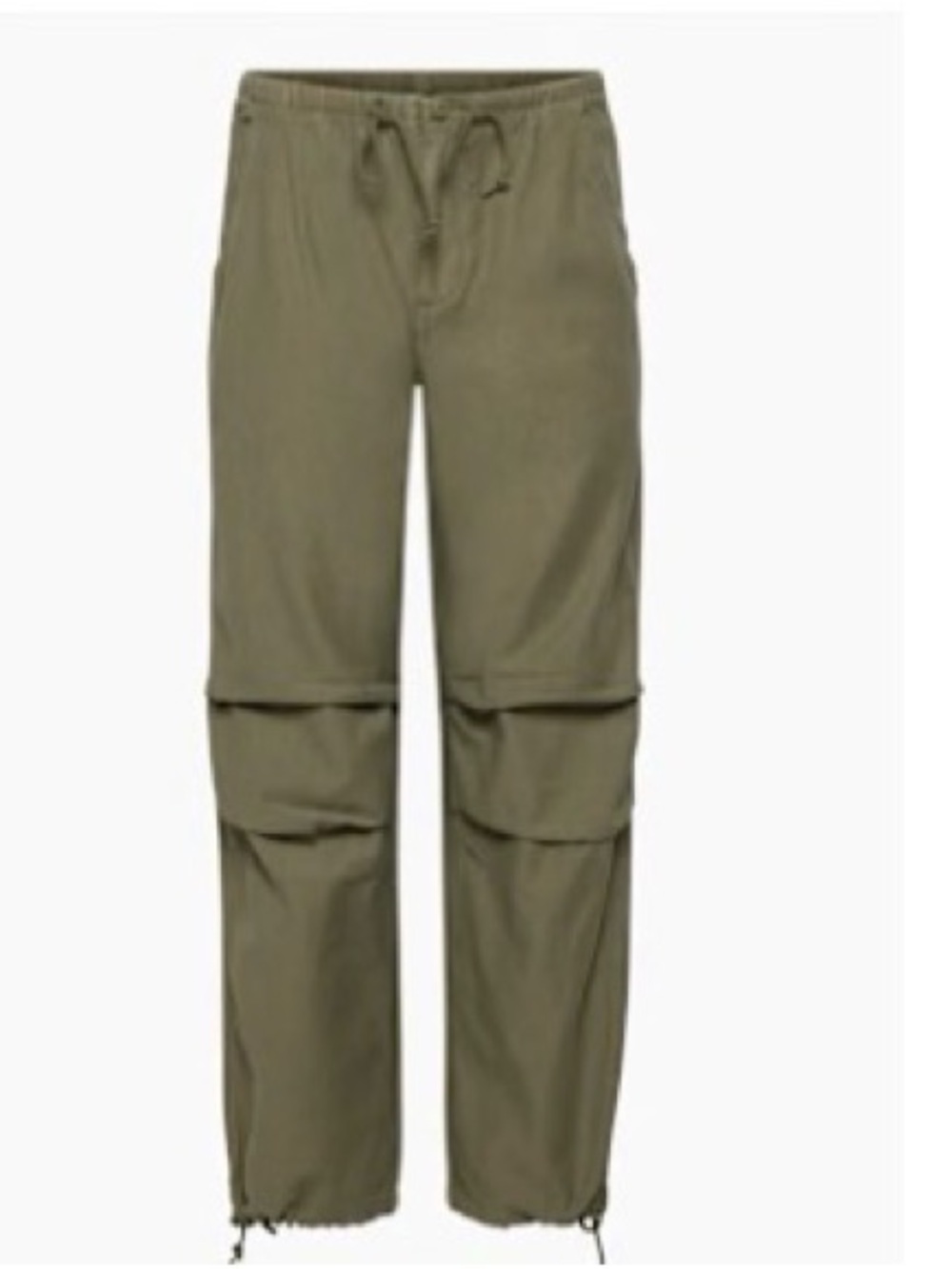Aritzia Olive Green Drawstring Cargo Joggers